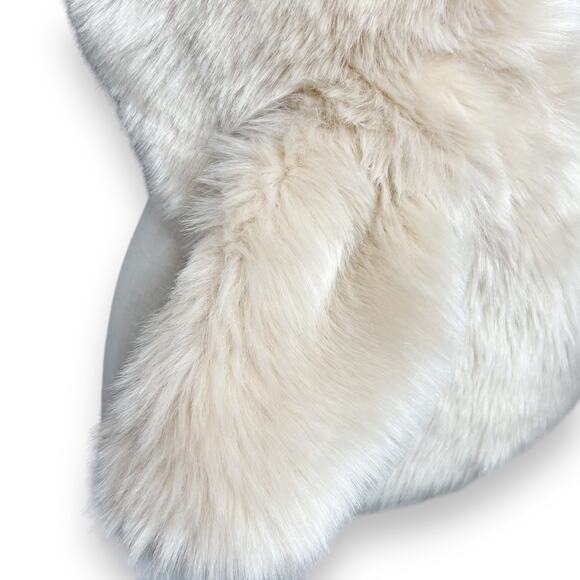 Elegant Faux Fur Cream / Tan Wrap One Size - Picture 7 of 10